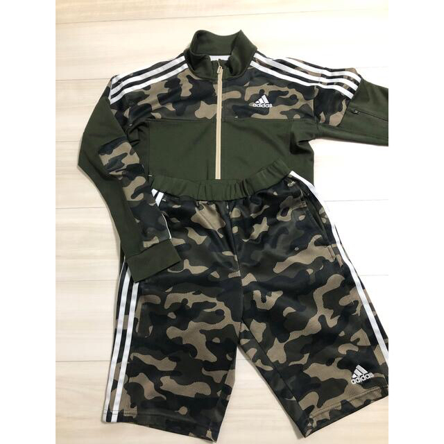 adidas(アディダス)のadidas アディダス　ジャージ上下　セットアップ　150 キッズ/ベビー/マタニティのキッズ服男の子用(90cm~)(その他)の商品写真