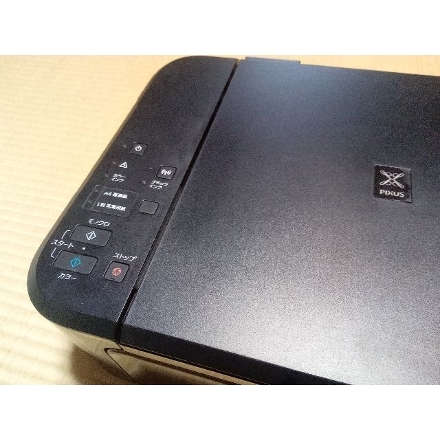 給紙ロール新品交換済　インク充填カートリッジ付き Canon MG3630 BK