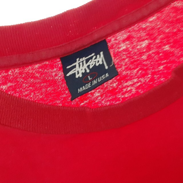 STUSSY(ステューシー)のSTUSSY  tシャツ赤 メンズのトップス(Tシャツ/カットソー(半袖/袖なし))の商品写真