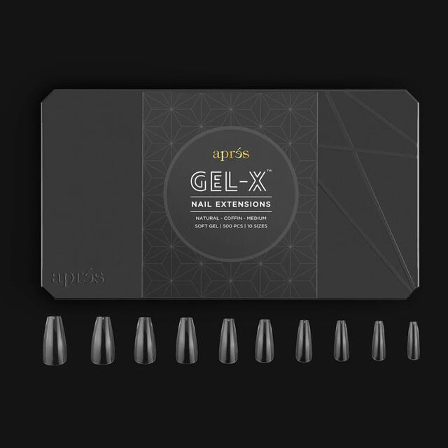 GEL-X チップ アプレ コフィン コスメ/美容のネイル(つけ爪/ネイルチップ)の商品写真
