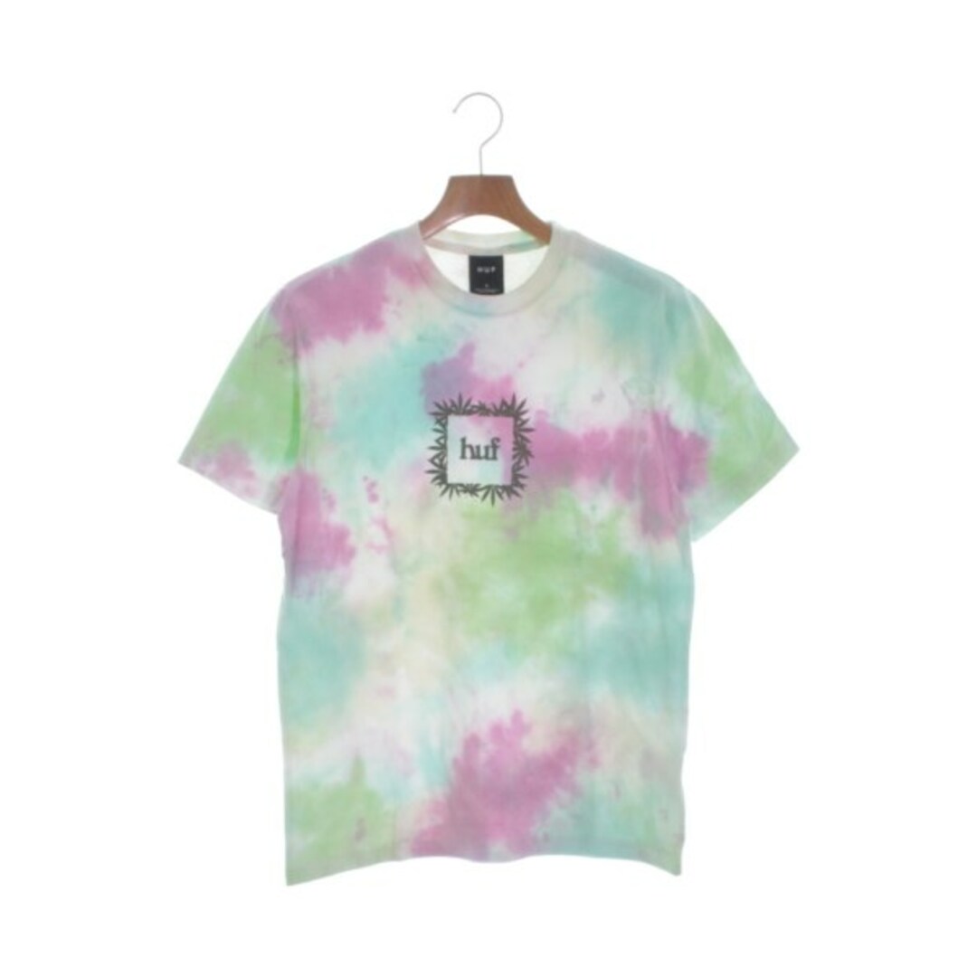 HUF(ハフ)のHUF ハフ Tシャツ・カットソー S ピンクx緑x青(総柄) 【古着】【中古】 メンズのトップス(Tシャツ/カットソー(半袖/袖なし))の商品写真