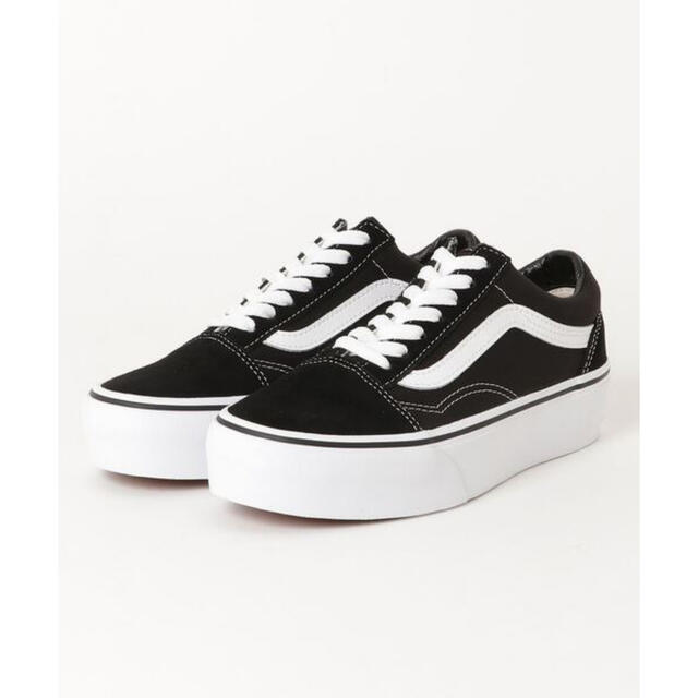 VANS オールドスクール プラットフォーム  23.5cmBLACKWHITEサイズ