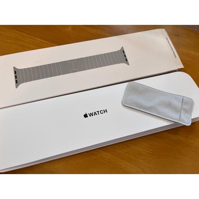 Apple - 【純正】Apple Watch リンクブレスレット 42mm シルバーの通販