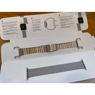 アップル(Apple)の【純正】Apple Watch リンクブレスレット 42mm シルバー(金属ベルト)