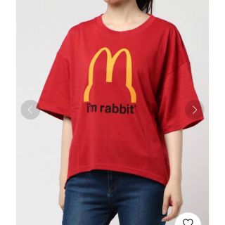 リベットアンドサージ(rivet & surge)の美品リベットアンドサージI'm rabbitTシャツ(Tシャツ(半袖/袖なし))