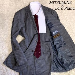 ロロピアーナ(LORO PIANA)の【美品】ミツミネ　ロロピアーナ　ジランダードリーム　セットアップスーツ　灰　M位(セットアップ)