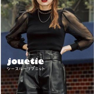 ジュエティ(jouetie)のjouetie シースルーリブニット(その他)