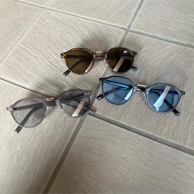 高級 ボストン サングラス メンズ カラーサングラス 男 女 グレー クリアの通販 by at 高級 ボストン サングラス メンズ カラーサングラス 男 女 グレー クリア