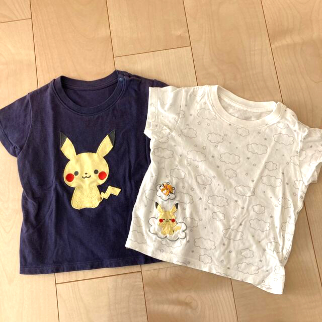 UNIQLO(ユニクロ)のUNIQLO⭐︎モンポケTシャツ ベビー 80 ピカチュウ ユニクロ ポケモン キッズ/ベビー/マタニティのベビー服(~85cm)(Ｔシャツ)の商品写真