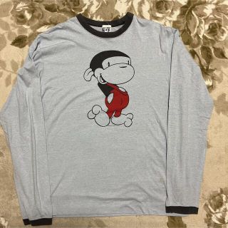 アベイシングエイプ(A BATHING APE)のAPE BAPE  KAWS BABY MILO  ロンt tシャツ tee L(Tシャツ/カットソー(七分/長袖))