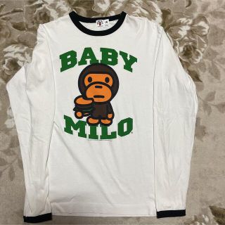 アベイシングエイプ(A BATHING APE)のAPE BAPE  KAWS BABY MILO ロンt tシャツ　M(Tシャツ/カットソー(七分/長袖))