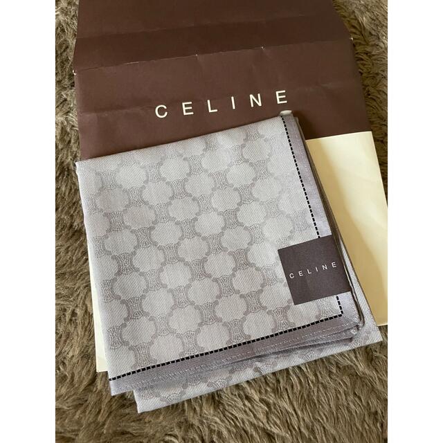 celine(セリーヌ)のセリーヌ ハンカチ　CELINE 新品美品 メンズのファッション小物(ハンカチ/ポケットチーフ)の商品写真