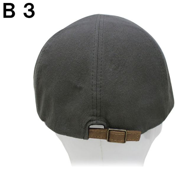 帽子 メンズ レディース シンプル 無地 ハンチング B3 グレー メンズの帽子(ハンチング/ベレー帽)の商品写真