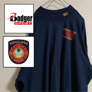 バジャー(Badger)の【極美品】US ヴィンテージ 古着 Badger sport 消防署 ロンT(Tシャツ/カットソー(七分/長袖))