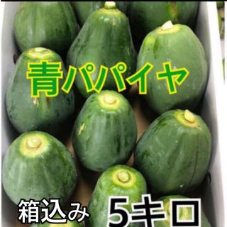 青パパイヤ　箱込み5キロ(野菜)