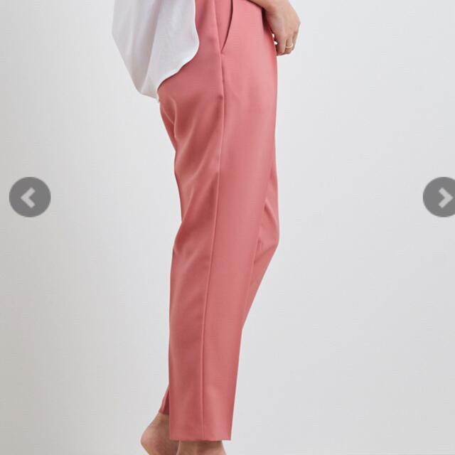 yori サラサラスティックパンツ ピンク 34 新品 - クロップドパンツ