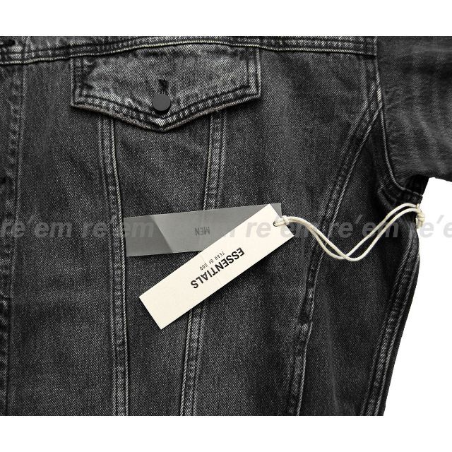FEAR OF GOD(フィアオブゴッド)のFOG ESSENTIALS 2022 DENIM JACKET Black M メンズのジャケット/アウター(Gジャン/デニムジャケット)の商品写真