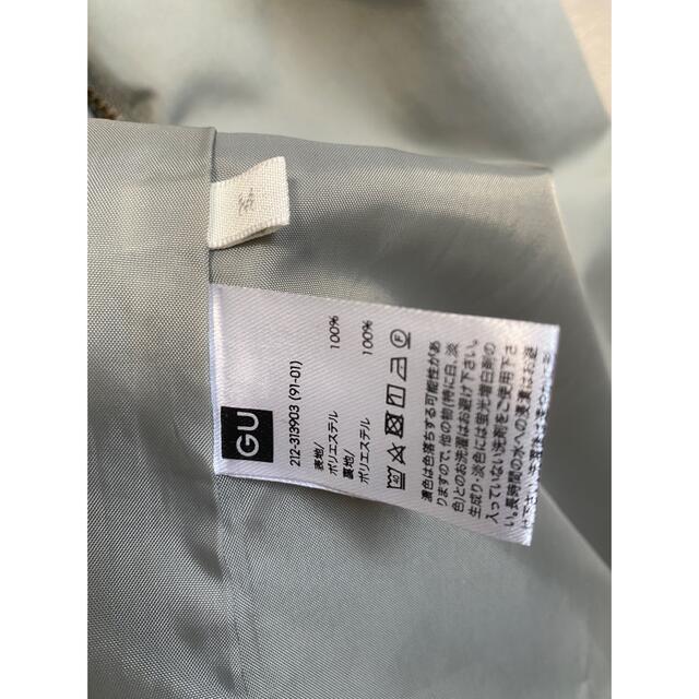 GU(ジーユー)の【レディース】若草色ウエストマーク薄手モッズコート レディースのジャケット/アウター(モッズコート)の商品写真