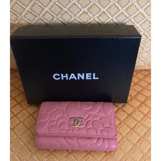 CHANEL シャネル  カメリア　ピンク　6連キーケース