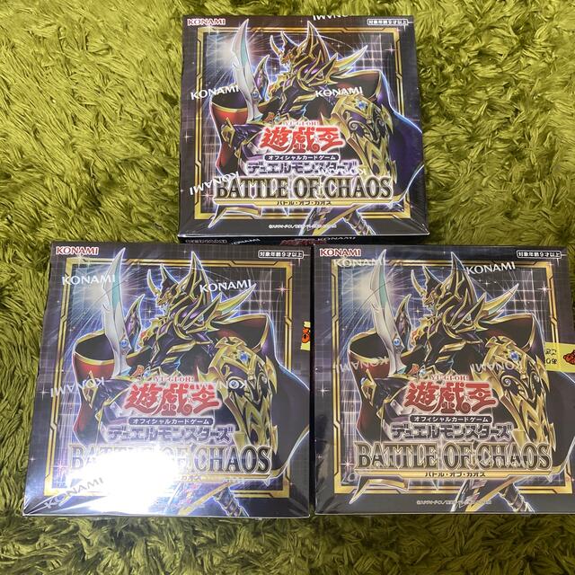 遊戯王 バトルオブカオス 3BOX シュリンク付き 未開封