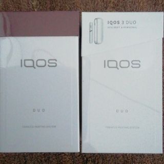 アイコス本体 IQOS 3 DUO✕各1台(FROSTED RED、ホワイト)(タバコグッズ)