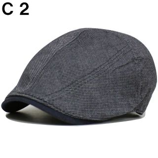 帽子 メンズ レディース ハンチング C2　ダークネイビー(ハンチング/ベレー帽)