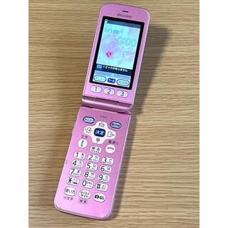 富士通 - 美品☆ ドコモ F-02J 富士通 SIMフリー 4G 携帯電話 ピンク
