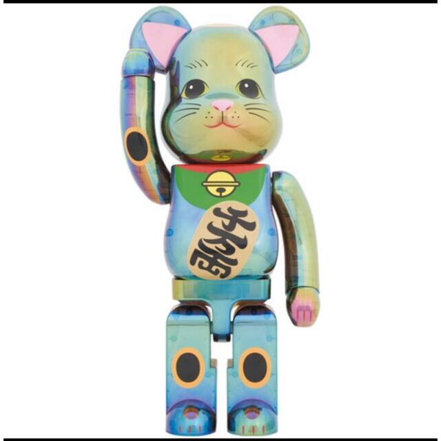 BE@RBRICK 招き猫 黒透明メッキ 1000％ ベアブリック