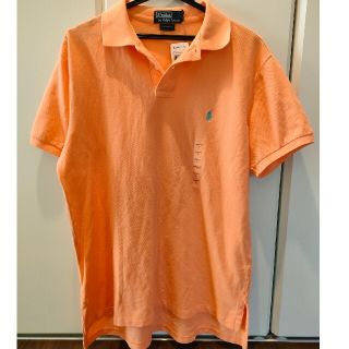 ポロラルフローレン(POLO RALPH LAUREN)の新品☆未使用【ポロラルフローレン】 ポロシャツ 半袖 L オレンジ　タグ付き(ポロシャツ)