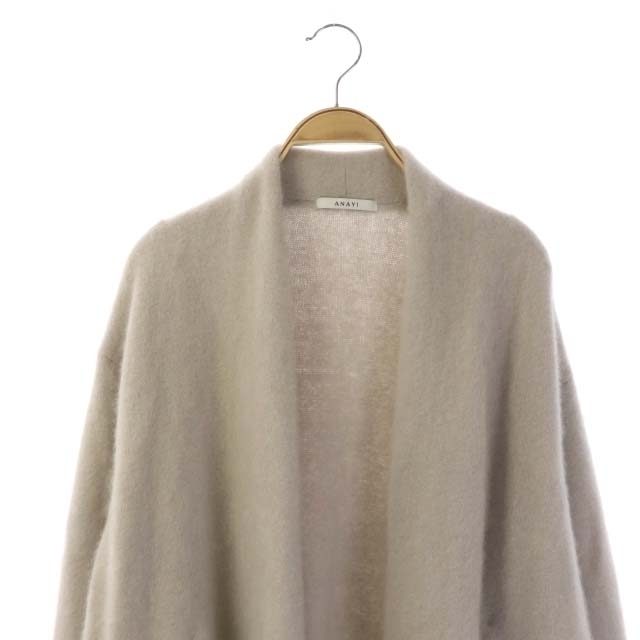 ANAYI - アナイ 21AW ニット ウール カーディガン 長袖 ラクーン天竺