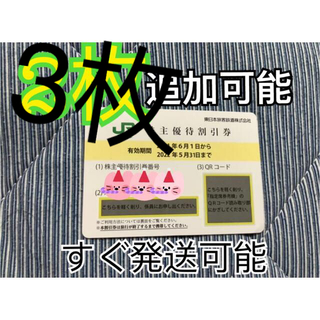 ジェイアール(JR)のJR東日本株主優待割引券3枚(鉄道乗車券)