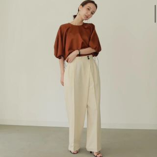 トゥデイフル(TODAYFUL)のLouren satin gathered sleeve blouse(シャツ/ブラウス(長袖/七分))