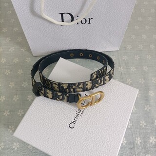 Christian Dior - 美品/ゴールドロゴ♥ディオール　レディース　ベルト 95センチ