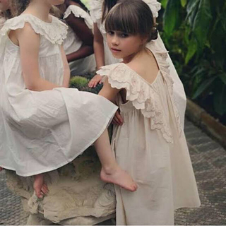 キャラメルベビー&チャイルド(Caramel baby&child )の未使用✦FAUNE Embroidered Wren dress(4-6Y)(ワンピース)