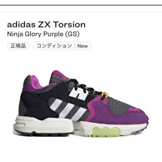 アディダス(adidas)のアディダス　ZX Torsion   Ninja Glory Purple 7(スニーカー)