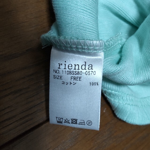 rienda(リエンダ)のリエンダ トップス サイズフリー レディースのトップス(カットソー(半袖/袖なし))の商品写真