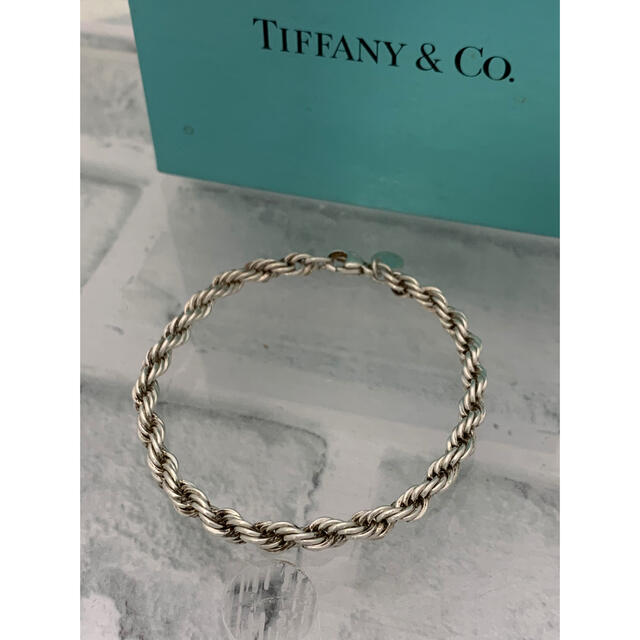 Tiffany & Co.(ティファニー)の美品　ヴィンテージティファニー ワイド　ロープチェーン　ブレスレット メンズのアクセサリー(ブレスレット)の商品写真