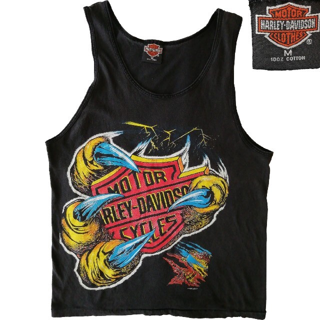 USA製 90's HARLEY DAVIDSON Print Tank top