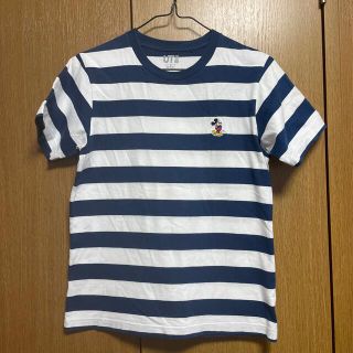 ユニクロ(UNIQLO)のUNIQLO  ボーダーTシャツ　ミッキー(Tシャツ(半袖/袖なし))