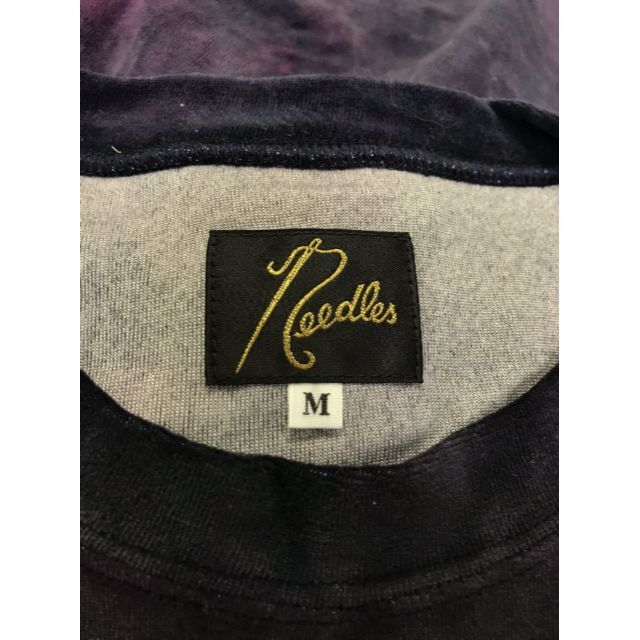 Needles(ニードルス)のニードルス★19AW FK204 タイダイ染めパピヨン刺繍ベロアカットソー メンズのトップス(Tシャツ/カットソー(七分/長袖))の商品写真