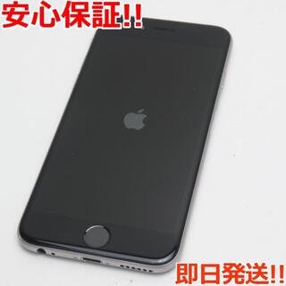 アイフォーン(iPhone)の美品 au iPhone6 16GB スペースグレイ (スマートフォン本体)