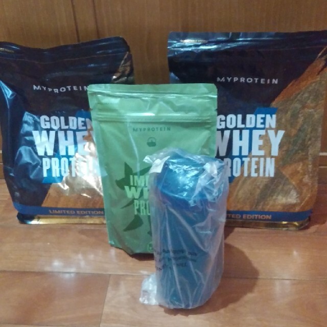 マイプロテイン　Golden  1kg×2  シェーカー　抹茶ラテ　250g