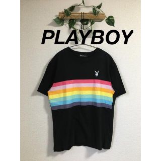 プレイボーイ(PLAYBOY)のPLAYBOY プレイボーイ　マルチカラー　ロゴ　Tシャツ(Tシャツ/カットソー(半袖/袖なし))