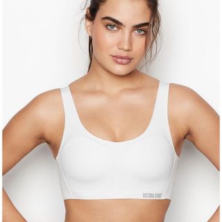 ヴィクトリアズシークレット(Victoria's Secret)のVS Bカップ70 スポーツブラ　ホワイト　新品未使用(ブラ)