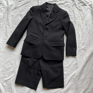 ヒロミチナカノ(HIROMICHI NAKANO)のヒロミチナカノ　黒　スーツ　130センチ　男の子　セット(ドレス/フォーマル)