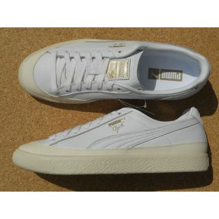 プーマ(PUMA)のプーマ CLYDE RUBBER TOE LTHR 27,5cm WHITE(スニーカー)