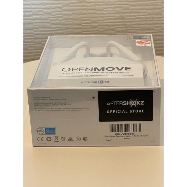 AFTERSHOKZ OPENMOVE WHITE 骨伝導ワイヤレスヘッドホン ヘッドフォン/イヤフォン