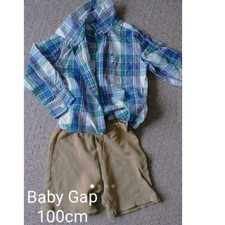 ベビーギャップ(babyGAP)のBaby Gap ベビーギャップの薄手チェックシャツ(ブラウス)
