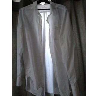 ムジルシリョウヒン(MUJI (無印良品))の無印　綿100% XL ホワイト 長袖シャツ(シャツ/ブラウス(長袖/七分))