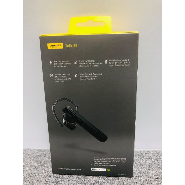 Jabra Talk 45 Black片耳イヤホン ワイヤレスイヤホン - イヤホン